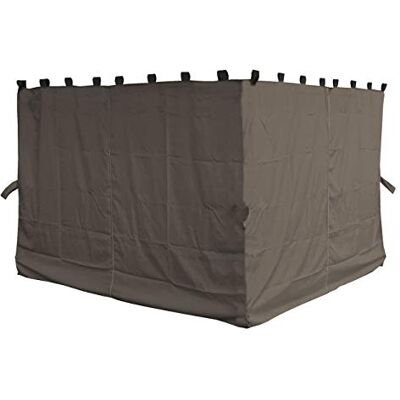QUICK STAR 4 Seitenteile für Pavillon Paris 3x4 m Seitenwand Taupe QUICK STAR 4 Seitenteile für Pavillon Paris 3x4 m Seitenwand Taupe