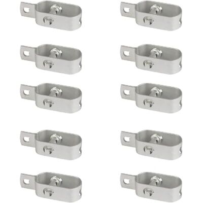 casa pura Drahtspanner verzinkt 10 Stück, 120mm für Maschendrahtzaun, Spanndraht, Zaunspanner, Wildzaun, Forstzaun Spanner für Garten aus Stahl casa pura Drahtspanner verzinkt 10 Stück, 120mm für Maschendrahtzaun, Spanndraht, Zaunspanner, Wildzaun, Forstzaun Spanner für Garten aus Stahl