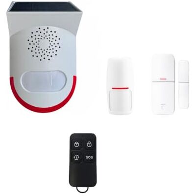 Lifebox Autonomes Alarm-Set für den Außenbereich, solarbetrieben, für Garage, Baustelle Lifebox Autonomes Alarm-Set für den Außenbereich, solarbetrieben, für Garage, Baustelle