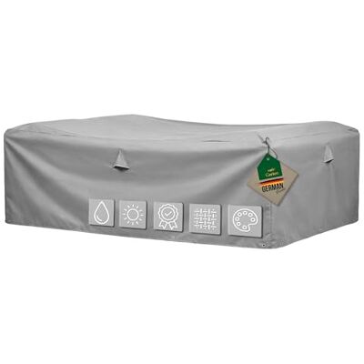 Mehr Garten Schutzhülle Lounge rechteckig 230x165x80 cm, 600D Oxford wasserdicht, UV-beständig, reißfest und winterfest robuste Abdeckung für Gartenmöbel mit Kordelzug für sicheren Halt Mehr Garten Schutzhülle Lounge rechteckig 230x165x80 cm, 600D Oxford wasserdicht, UV-beständig, reißfest und winterfest robuste Abdeckung für Gartenmöbel mit Kordelzug für sicheren Halt