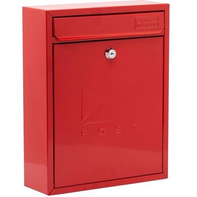 BURG WACHTER MB05R Stahl Wandbriefkasten - Rot Kompakt Sicherheitspostfach BURG WACHTER MB05R Stahl Wandbriefkasten - Rot Kompakt Sicherheitspostfach