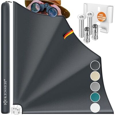 KESSER ® Balkonfächer klappbar mit Wandhalterung 140x140cm Sichtschutz Balkon Windschutz Balkonsichtschutz Seitenmarkise witterungsbeständig inkl. Montagematerial & Schutzcover Anthrazit KESSER ® Balkonfächer klappbar mit Wandhalterung 140x140cm Sichtschutz Balkon Windschutz Balkonsichtschutz Seitenmarkise witterungsbeständig inkl. Montagematerial & Schutzcover Anthrazit
