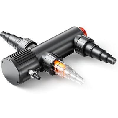 SunSun CUV-209 Teichklärer 1500 l/h / 9 W UVC, Vorklärgerät für Teichfilter & Teichpumpe, Wasserklärer mit UV-Lampe, Lichtfilter zur Algenbekämpfung SunSun CUV-209 Teichklärer 1500 l/h / 9 W UVC, Vorklärgerät für Teichfilter & Teichpumpe, Wasserklärer mit UV-Lampe, Lichtfilter zur Algenbekämpfung