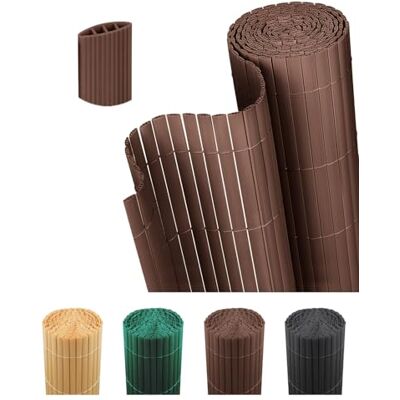 paramondo PVC Sichtschutzmatte Dreifache Verstärkung Innen, 120x300cm Braun Privatsphäre Balkon Sichtschutz Zaun für Garten Terrasse, Sichtschutzzaun Windschutz Wetterfest mit Strukturierte Oberfläche paramondo PVC Sichtschutzmatte Dreifache Verstärkung Innen, 120x300cm Braun Privatsphäre Balkon Sichtschutz Zaun für Garten Terrasse, Sichtschutzzaun Windschutz Wetterfest mit Strukturierte Oberfläche