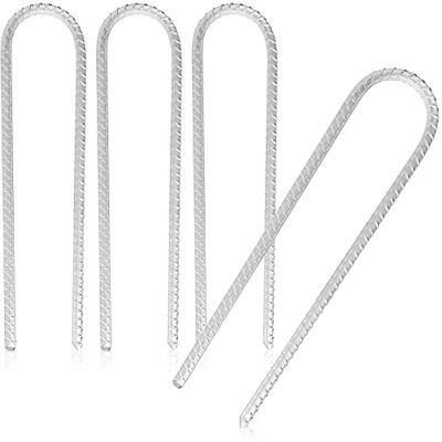 com-four ® 4X XL Bodenanker aus massivem Stahl, U-Form 30 cm, Ø 1 cm verzinkte Erdanker für Zelt Pavillon Hüpfburg Trampolin auch als Bewehrungsstab für den Boden stabil & rostfrei com-four ® 4X XL Bodenanker aus massivem Stahl, U-Form 30 cm, Ø 1 cm verzinkte Erdanker für Zelt Pavillon Hüpfburg Trampolin auch als Bewehrungsstab für den Boden stabil & rostfrei