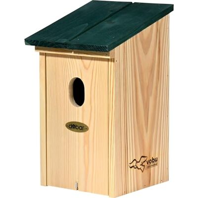 dobar ® Select. VOBU Nistkasten Flachdach für Gartenrotschwanz Höhlen-Nistkasten aus Holz für Wildvögel mit Ø 32 x 46 mm Einflugloch Grün dobar ® Select. VOBU Nistkasten Flachdach für Gartenrotschwanz Höhlen-Nistkasten aus Holz für Wildvögel mit Ø 32 x 46 mm Einflugloch Grün