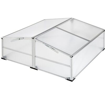 tectake ® Frühbeet, Frühbeetaufsatz, Frühbeetkasten, Anzuchtkasten für Hochbeet, Blumenkasten, Anzucht Gewächshaus, Hochbeet Abdeckung, Pflanzkasten Minigewächshaus 102 x 102 x 41 / 31 cm tectake ® Frühbeet, Frühbeetaufsatz, Frühbeetkasten, Anzuchtkasten für Hochbeet, Blumenkasten, Anzucht Gewächshaus, Hochbeet Abdeckung, Pflanzkasten Minigewächshaus 102 x 102 x 41 / 31 cm