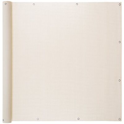 Ventanara ® Balkonverkleidung Sichtschutz PVC Balkonumspannung Zaun Verkleidung Blende Windschutz Folie 300 x 75 cm Creme Ventanara ® Balkonverkleidung Sichtschutz PVC Balkonumspannung Zaun Verkleidung Blende Windschutz Folie 300 x 75 cm Creme