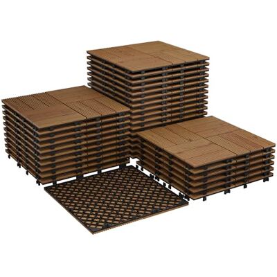 GarveeHome Wetterfeste & rutschfeste Akazienholz Terrassenfliesen 30x30cm – DIY Klicksystem, einfache Installation, robust – Für Balkon, Garten, Pool & Outdoor – 22er Set – Braun lackiert, 22PCS/Set, GarveeHome Wetterfeste & rutschfeste Akazienholz Terrassenfliesen 30x30cm – DIY Klicksystem, einfache Installation, robust – Für Balkon, Garten, Pool & Outdoor – 22er Set – Braun lackiert, 22PCS/Set,