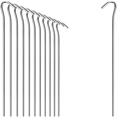 com-four ® 12x Zelt-Heringe aus Stahl 23cm x Ø 4mm Erdnägel Lange und robuste Erdnägel für Camping und Outdoor ideal für normalen Boden com-four ® 12x Zelt-Heringe aus Stahl 23cm x Ø 4mm Erdnägel Lange und robuste Erdnägel für Camping und Outdoor ideal für normalen Boden