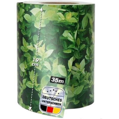 casa pura Sichtschutzstreifen PVC Sichtschutzfolie Gartenzaun oder Balkon inkl. 20 Befestigungsclips für Einzel- und Doppelstabmatten geeignet 19 cm x 35 m einfarbig oder mit Motiv Buchsbaum-Optik casa pura Sichtschutzstreifen PVC Sichtschutzfolie Gartenzaun oder Balkon inkl. 20 Befestigungsclips für Einzel- und Doppelstabmatten geeignet 19 cm x 35 m einfarbig oder mit Motiv Buchsbaum-Optik