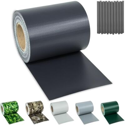 tectake ® Sichtschutzfolie, Sichtschutzstreifen mit Befestigungsclips, Windschutz, Sonnenschutz, Sichtschutzmatte für Balkon, Garten, Terrasse, für Stabmattenzaun und Zaunelemente 35 m, anthrazit tectake ® Sichtschutzfolie, Sichtschutzstreifen mit Befestigungsclips, Windschutz, Sonnenschutz, Sichtschutzmatte für Balkon, Garten, Terrasse, für Stabmattenzaun und Zaunelemente 35 m, anthrazit
