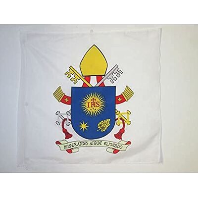 AZ FLAG Flagge Papstwappen Von Franziskus 90x90 cm Franziskus Fahne 90 x 90 Cm Scheide Für Mast Flaggen AZ FLAG Flagge Papstwappen Von Franziskus 90x90 cm Franziskus Fahne 90 x 90 Cm Scheide Für Mast Flaggen