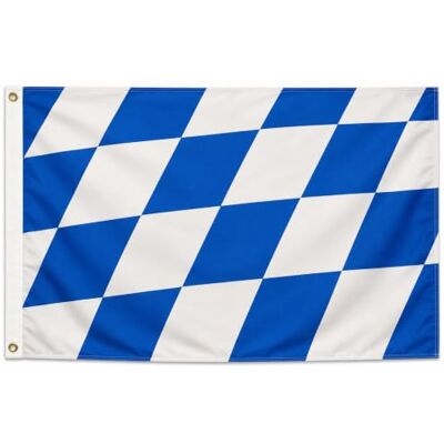 trends4cents Flagge Bundesland Bayern Raute 250 x 150 cm – Premium Hissflagge mit 3 Metallösen – Wetterfest, UV-beständig & doppelt vernäht – 100% Polyester – Fahne für Fahnenmast, Garten & Events trends4cents Flagge Bundesland Bayern Raute 250 x 150 cm – Premium Hissflagge mit 3 Metallösen – Wetterfest, UV-beständig & doppelt vernäht – 100% Polyester – Fahne für Fahnenmast, Garten & Events
