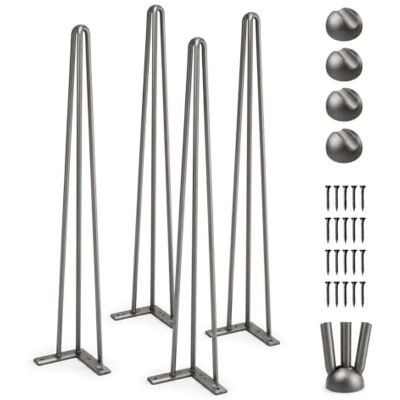 Generic Tischbeine Metall Schwarz Haarnadel Tischbein 91,5 cm 4 Stücke Tischfüße verstellbar austauschbare DIY Hairpin Tischgestelle 3 Pfosten Generic Tischbeine Metall Schwarz Haarnadel Tischbein 91,5 cm 4 Stücke Tischfüße verstellbar austauschbare DIY Hairpin Tischgestelle 3 Pfosten