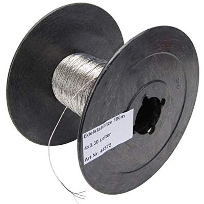 Voss farming Edelstahl Drahtlitze, 100m, 4x0,30 Leiter für den Weidezaun Voss farming Edelstahl Drahtlitze, 100m, 4x0,30 Leiter für den Weidezaun