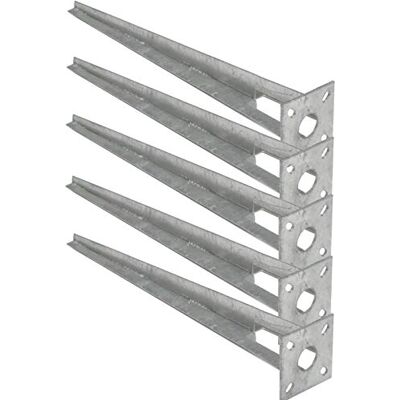 EXCOLO Bodenhülse 5er Set Ø 34 mm – 50 cm Einschlaghülsen Pfostenträger mit Kopfplatte 10x10 cm, Feuerverzinkt – Zaunpfosten für Maschendrahtzaun & Schweißgitterzaun, Montage ohne Beton EXCOLO Bodenhülse 5er Set Ø 34 mm – 50 cm Einschlaghülsen Pfostenträger mit Kopfplatte 10x10 cm, Feuerverzinkt – Zaunpfosten für Maschendrahtzaun & Schweißgitterzaun, Montage ohne Beton