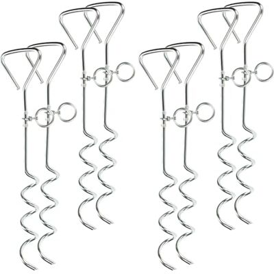 com-four ® 8-teiliges Zeltbodenanker Set mit Spannringen, Sturmschrauben Vorzelt Planen und Outdoor Ausrüstung Zelt-Sicherung geschwungene Erdanker aus Stahl com-four ® 8-teiliges Zeltbodenanker Set mit Spannringen, Sturmschrauben Vorzelt Planen und Outdoor Ausrüstung Zelt-Sicherung geschwungene Erdanker aus Stahl