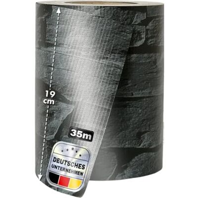 casa pura Sichtschutzstreifen PVC Sichtschutzfolie Gartenzaun oder Balkon inkl. 20 Befestigungsclips für Einzel- und Doppelstabmatten geeignet 19 cm x 35 m einfarbig oder mit Motiv Schiefer casa pura Sichtschutzstreifen PVC Sichtschutzfolie Gartenzaun oder Balkon inkl. 20 Befestigungsclips für Einzel- und Doppelstabmatten geeignet 19 cm x 35 m einfarbig oder mit Motiv Schiefer