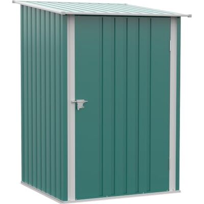 Outsunny Metall Gerätehaus 0,92 m² mit Pultdach 100x103x160cm Grün Geräteschuppen, Abschließbarer Tür, Gartenhaus, Outdoor Garten Schuppen Schrank, für Hinterhof Außenbereich Outsunny Metall Gerätehaus 0,92 m² mit Pultdach 100x103x160cm Grün Geräteschuppen, Abschließbarer Tür, Gartenhaus, Outdoor Garten Schuppen Schrank, für Hinterhof Außenbereich