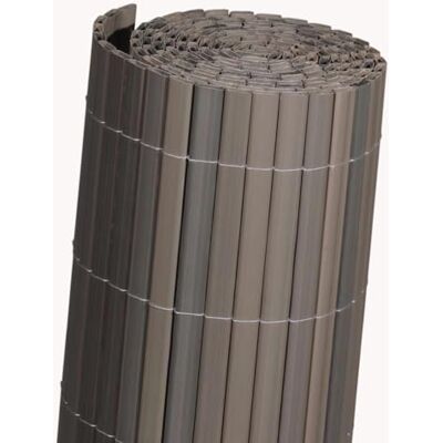 Videx Balkon-Sichtschutz PVC Rügen Schiefer 90 x 300 cm 100% Blickdicht ohne Abstand zwischen Röhrchen Premium-Qualität Made in Germay stabile wetterfeste Sichtschutzmatte Videx Balkon-Sichtschutz PVC Rügen Schiefer 90 x 300 cm 100% Blickdicht ohne Abstand zwischen Röhrchen Premium-Qualität Made in Germay stabile wetterfeste Sichtschutzmatte