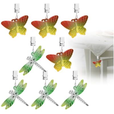 com-four ® 8X Tischdeckenbeschwerer, Tischtuchgewichte in Form von Libellen Tischtuchklammer jeweils ca. 35g Tischdeckenklammern com-four ® 8X Tischdeckenbeschwerer, Tischtuchgewichte in Form von Libellen Tischtuchklammer jeweils ca. 35g Tischdeckenklammern