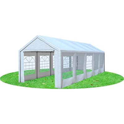 Stabilezelte Partyzelt 3x9 Classic Premium PVC 400 g/m² wasserdicht inkl. Seiten Festzelt Gartenzelt Weiß Stabilezelte Partyzelt 3x9 Classic Premium PVC 400 g/m² wasserdicht inkl. Seiten Festzelt Gartenzelt Weiß