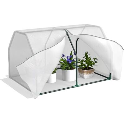 Outsunny Mini-Gewächshaus - UV-beständig, 99x71x60cm - Pflanzenschutz Outsunny Mini-Gewächshaus - UV-beständig, 99x71x60cm - Pflanzenschutz
