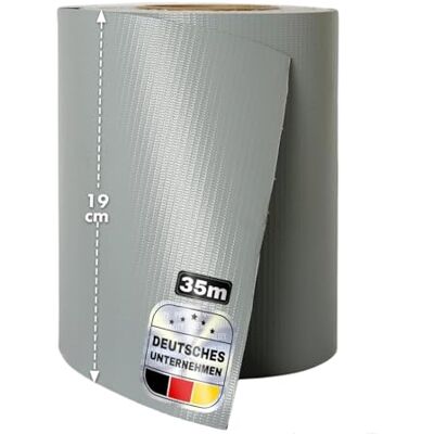 casa pura Sichtschutzstreifen PVC Sichtschutzfolie Gartenzaun oder Balkon inkl. 20 Befestigungsclips für Einzel- und Doppelstabmatten geeignet 19 cm x 35 m einfarbig oder mit Motiv Grau casa pura Sichtschutzstreifen PVC Sichtschutzfolie Gartenzaun oder Balkon inkl. 20 Befestigungsclips für Einzel- und Doppelstabmatten geeignet 19 cm x 35 m einfarbig oder mit Motiv Grau