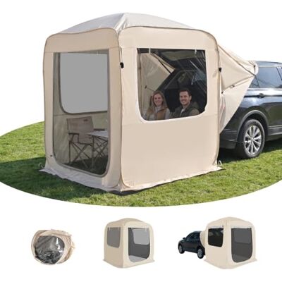 Alvantor Pop-Up-Sichtschutzhaus, 4-in-1-Outdoor-Campingzelt, 1,8 m x 1,8 m, mit Moskitonetz und wasserdichtem PVC, SUV-Zelt mit Tragetasche, sofortiger UV-beständiger Sonnenschutz für Garten, Terrasse Alvantor Pop-Up-Sichtschutzhaus, 4-in-1-Outdoor-Campingzelt, 1,8 m x 1,8 m, mit Moskitonetz und wasserdichtem PVC, SUV-Zelt mit Tragetasche, sofortiger UV-beständiger Sonnenschutz für Garten, Terrasse