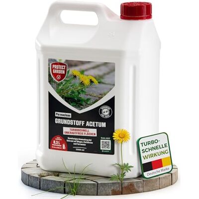 PROTECT GARDEN Permaclean Grundstoff Acetum, turboschnelle Beseitigung von Unkraut auf Wegen, Plätzen und Terrassen, 5 Liter Kanister PROTECT GARDEN Permaclean Grundstoff Acetum, turboschnelle Beseitigung von Unkraut auf Wegen, Plätzen und Terrassen, 5 Liter Kanister