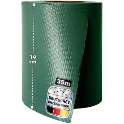 casa pura Sichtschutzstreifen PVC Sichtschutzfolie Gartenzaun oder Balkon inkl. 20 Befestigungsclips für Einzel- und Doppelstabmatten geeignet 19 cm x 35 m einfarbig oder mit Motiv Grün casa pura Sichtschutzstreifen PVC Sichtschutzfolie Gartenzaun oder Balkon inkl. 20 Befestigungsclips für Einzel- und Doppelstabmatten geeignet 19 cm x 35 m einfarbig oder mit Motiv Grün