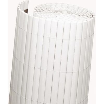 Videx Sichtschutzmatte PVC Rügen weiß 100 x 300 cm 100% Blickdicht ohne Abstand zwischen Röhrchen Premium-Qualität Made in Germay stabile wetterfeste Balkonverkleidung Videx Sichtschutzmatte PVC Rügen weiß 100 x 300 cm 100% Blickdicht ohne Abstand zwischen Röhrchen Premium-Qualität Made in Germay stabile wetterfeste Balkonverkleidung