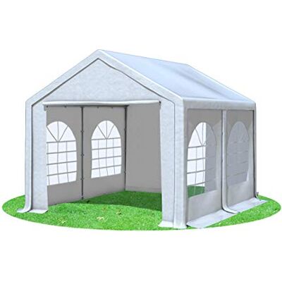 Stabilezelte Partyzelt 3x4m Modular Professional PVC 500 g/m² mit Fenster Weiss Stabilezelte Partyzelt 3x4m Modular Professional PVC 500 g/m² mit Fenster Weiss