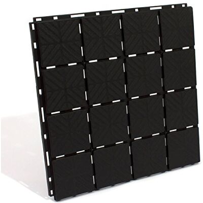 Prosperplast Bodenplatte 40×40×2 cm schwarz robuste Kunststoff Bodenfliese mit Klicksystem für Terrasse Garage Garten erweiterbare Bodenplatten Outdoor Prosperplast Bodenplatte 40×40×2 cm schwarz robuste Kunststoff Bodenfliese mit Klicksystem für Terrasse Garage Garten erweiterbare Bodenplatten Outdoor