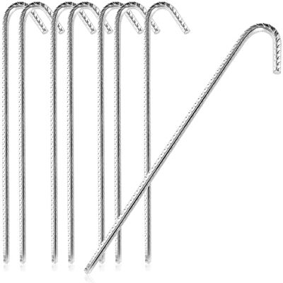 com-four ® 8X XL Bodenanker aus massivem Stahl, J-Form 40 cm, Ø 1 cm verzinkte Erdanker für Zelt Pavillon Hüpfburg Trampolin auch als Bewehrungsstab für den Boden stabil & rostfrei com-four ® 8X XL Bodenanker aus massivem Stahl, J-Form 40 cm, Ø 1 cm verzinkte Erdanker für Zelt Pavillon Hüpfburg Trampolin auch als Bewehrungsstab für den Boden stabil & rostfrei