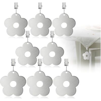 com-four ® 8X Tischdeckenbeschwerer, Tischtuchgewichte aus rostfreiem Tischtuchklammer schwere Tischdeckenklammern com-four ® 8X Tischdeckenbeschwerer, Tischtuchgewichte aus rostfreiem Tischtuchklammer schwere Tischdeckenklammern