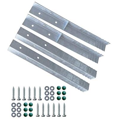 Gartenwelt Riegelsberger Winkelanker für Spielturm und Schaukel feuerverzinkt 500x45x45mm Erdanker Grundanker zum Einbetonieren 4 Stück (Set) Gartenwelt Riegelsberger Winkelanker für Spielturm und Schaukel feuerverzinkt 500x45x45mm Erdanker Grundanker zum Einbetonieren 4 Stück (Set)