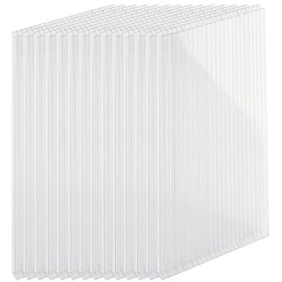 Relaxdays Doppelstegplatten 14er Set, Hohlkammerplatten 4mm, transparent für Gewächshaus, HB: 121x60,5 cm, Polycarbonat Relaxdays Doppelstegplatten 14er Set, Hohlkammerplatten 4mm, transparent für Gewächshaus, HB: 121x60,5 cm, Polycarbonat