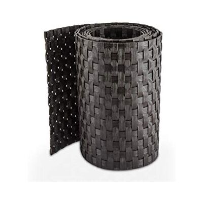 Gartenwelt Riegelsberger Premium Sichtschutzstreifen Braun 30er 2550×190 mm Aus Hart-PVC Rattan-Optik für Doppelstabmatten UV- & witterungsbeständig Gartenwelt Riegelsberger Premium Sichtschutzstreifen Braun 30er 2550×190 mm Aus Hart-PVC Rattan-Optik für Doppelstabmatten UV- & witterungsbeständig