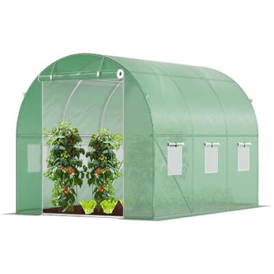 VOUNOT ® Gewächshaus Foliengewächshaus Winterfest Tomatenhaus Folientunnel, 3x2x2m 6m² VOUNOT ® Gewächshaus Foliengewächshaus Winterfest Tomatenhaus Folientunnel, 3x2x2m 6m²