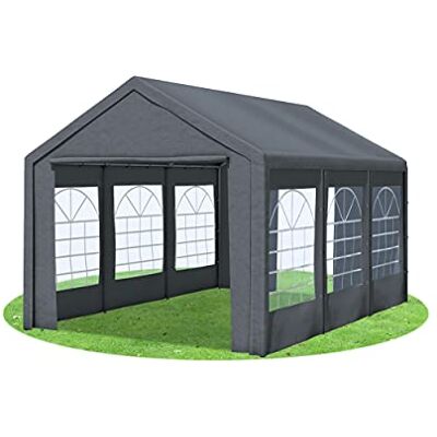 Stabilezelte Partyzelt 3x5 Classic Premium PVC 400 g/m² wasserdicht inkl. Seiten Festzelt Gartenzelt Grau Stabilezelte Partyzelt 3x5 Classic Premium PVC 400 g/m² wasserdicht inkl. Seiten Festzelt Gartenzelt Grau