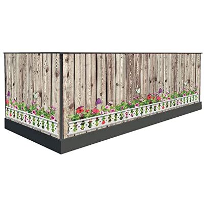 Generic Sichtschutz für den Balkon 100cm hoch oder andere Windschutz balkonsichtschutz Balkonumrandung sichtschutz Sichtschutznmatte Terrassenüberdachung (400 x 90 cm, Muster 21) Generic Sichtschutz für den Balkon 100cm hoch oder andere Windschutz balkonsichtschutz Balkonumrandung sichtschutz Sichtschutznmatte Terrassenüberdachung (400 x 90 cm, Muster 21)