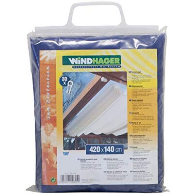 Windhager Sonnensegel 420x140cm uni-blau Windhager Sonnensegel 420x140cm uni-blau