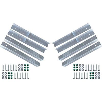 Gartenwelt Riegelsberger Winkelanker für Spielturm und Schaukel feuerverzinkt 500x45x45mm Erdanker Grundanker zum Einbetonieren 8 Stück (Set) Gartenwelt Riegelsberger Winkelanker für Spielturm und Schaukel feuerverzinkt 500x45x45mm Erdanker Grundanker zum Einbetonieren 8 Stück (Set)
