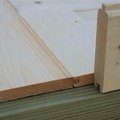 Alpholz 3 m² 18 mm Holzfußboden für Gartenhäuser & Gerätehäuser Universal Fußboden Naturbelassen Alpholz 3 m² 18 mm Holzfußboden für Gartenhäuser & Gerätehäuser Universal Fußboden Naturbelassen