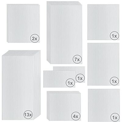 Zelsius Hohlkammerstegplatten Set 31-teilig 4 mm Gewächshausplatte Ersatzplatten für Gewächshaus, Garten Treibhaus Zelsius Hohlkammerstegplatten Set 31-teilig 4 mm Gewächshausplatte Ersatzplatten für Gewächshaus, Garten Treibhaus