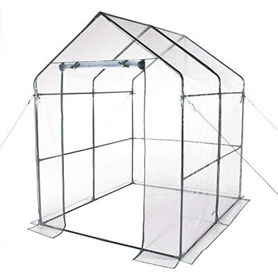 EACOMMERCE - Gartenhaus - 140x140x197H cm - PVC-Abdeckung EACOMMERCE - Gartenhaus - 140x140x197H cm - PVC-Abdeckung