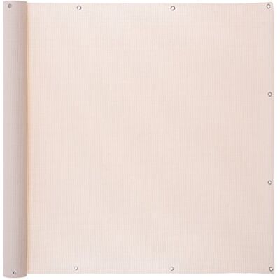 Ventanara ® Balkonverkleidung Sichtschutz PVC Balkonumspannung Zaun Verkleidung Blende Windschutz Folie 300 x 75 cm Beige Ventanara ® Balkonverkleidung Sichtschutz PVC Balkonumspannung Zaun Verkleidung Blende Windschutz Folie 300 x 75 cm Beige