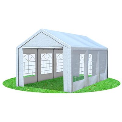 Stabilezelte Partyzelt 3x6 Classic Premium PVC 400 g/m² wasserdicht inkl. Seiten Festzelt Gartenzelt Weiß Stabilezelte Partyzelt 3x6 Classic Premium PVC 400 g/m² wasserdicht inkl. Seiten Festzelt Gartenzelt Weiß